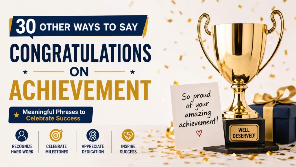 ‘Congratulations on Achievement’ quick answer