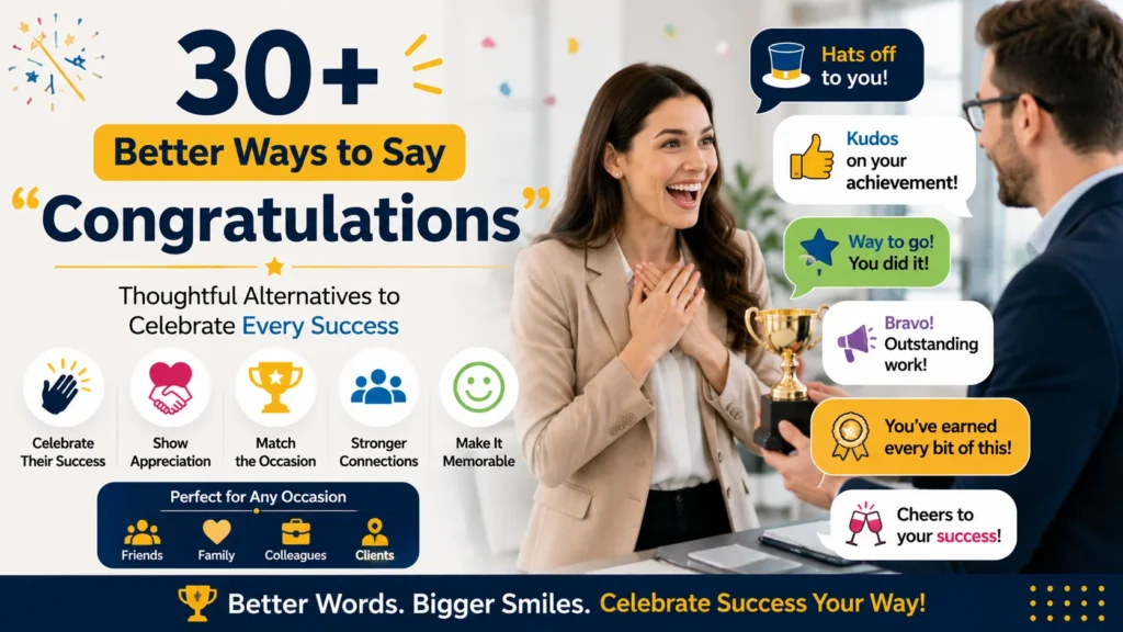 ‘Congratulations’ quick answer