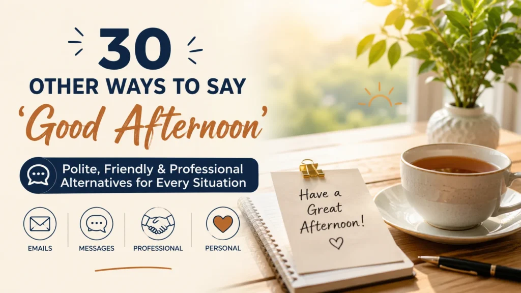‘good afternoon’ quick answer