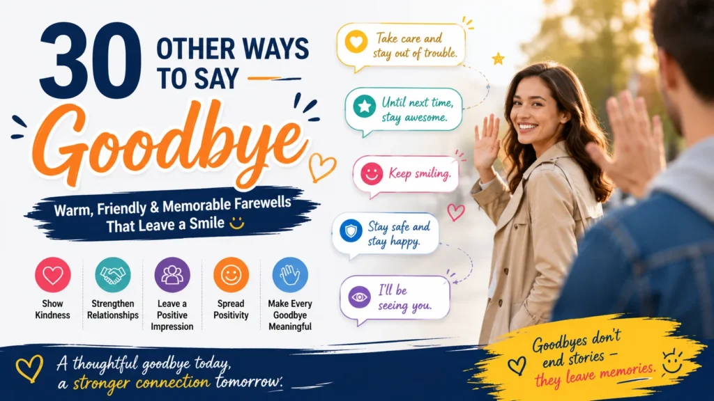 ‘Goodbye (and Leave a Smile )’quick answer