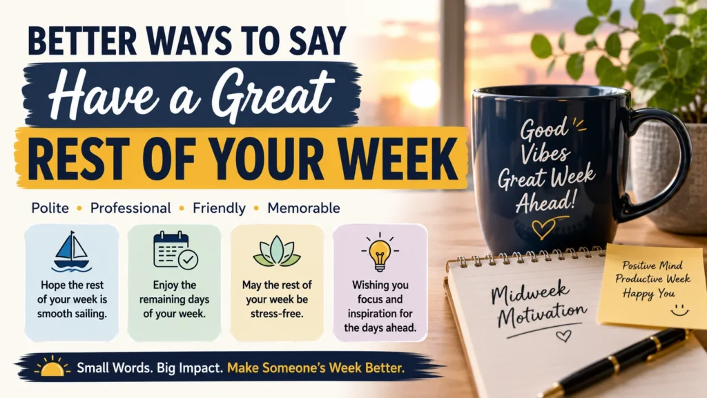 ‘Have a Great Rest of Your Week’ quick answer