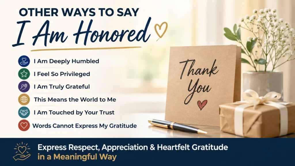 ‘I Am Honored’ quick answer