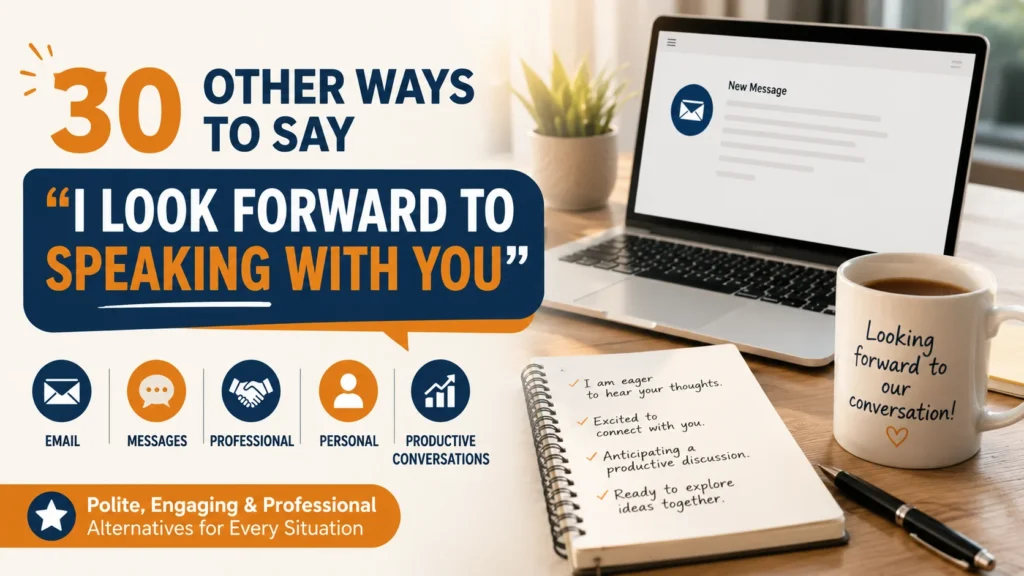 'I Look Forward to Speaking With You' quick answer