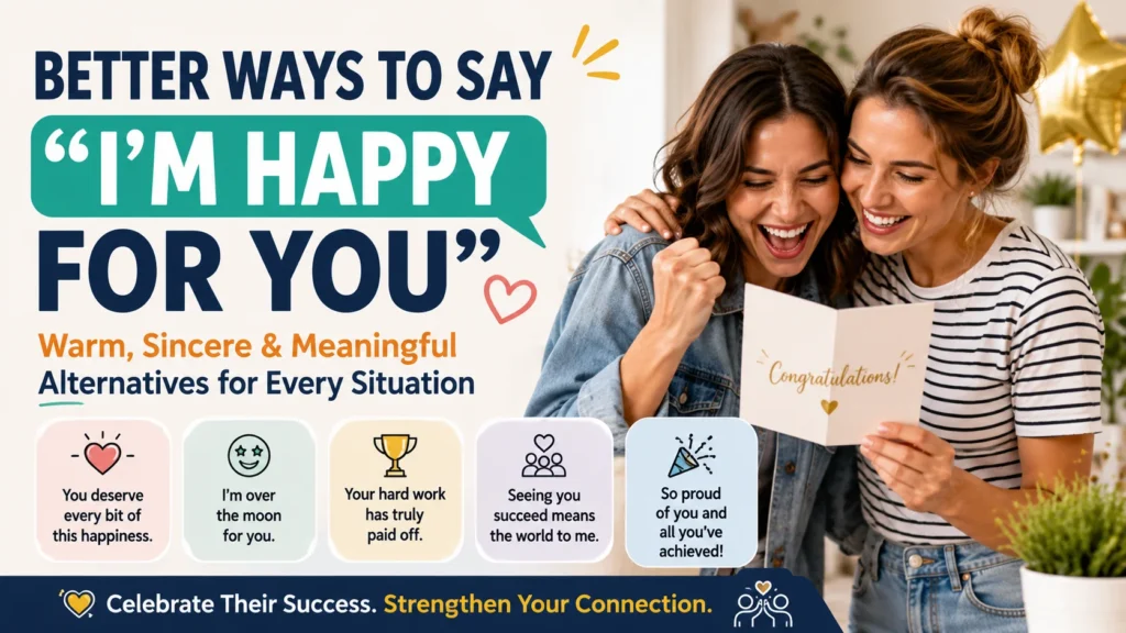 ‘I’m Happy for You’ quick answer