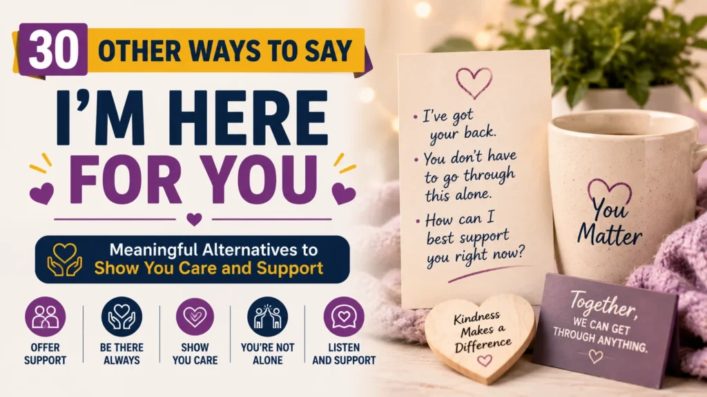 ‘I’m Here for You’ quick answer