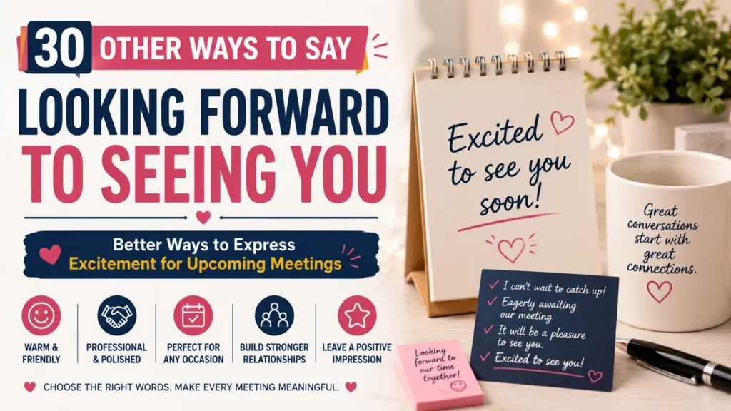 'Looking Forward to Seeing You’ quick answer