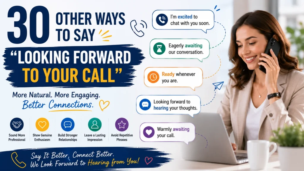 'Looking Forward to Your Call’ quick answer