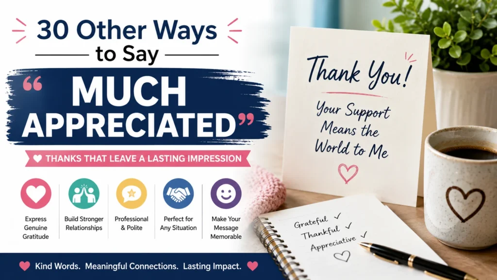 ‘Much Appreciated’ quick answer