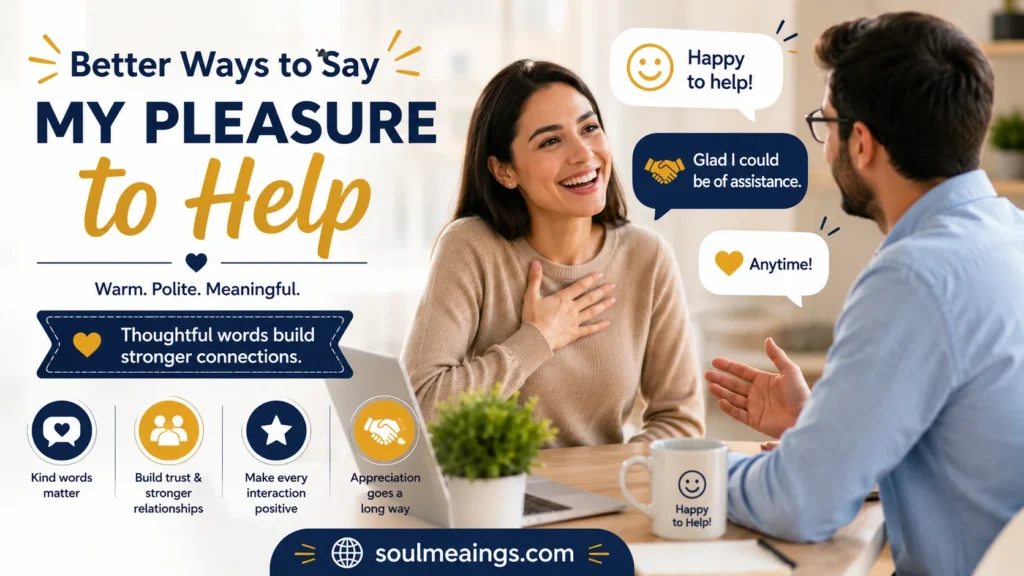 ‘My Pleasure to Help’ quick answer
