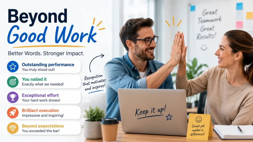 Other Ways to Say 'Good Work' quick answer