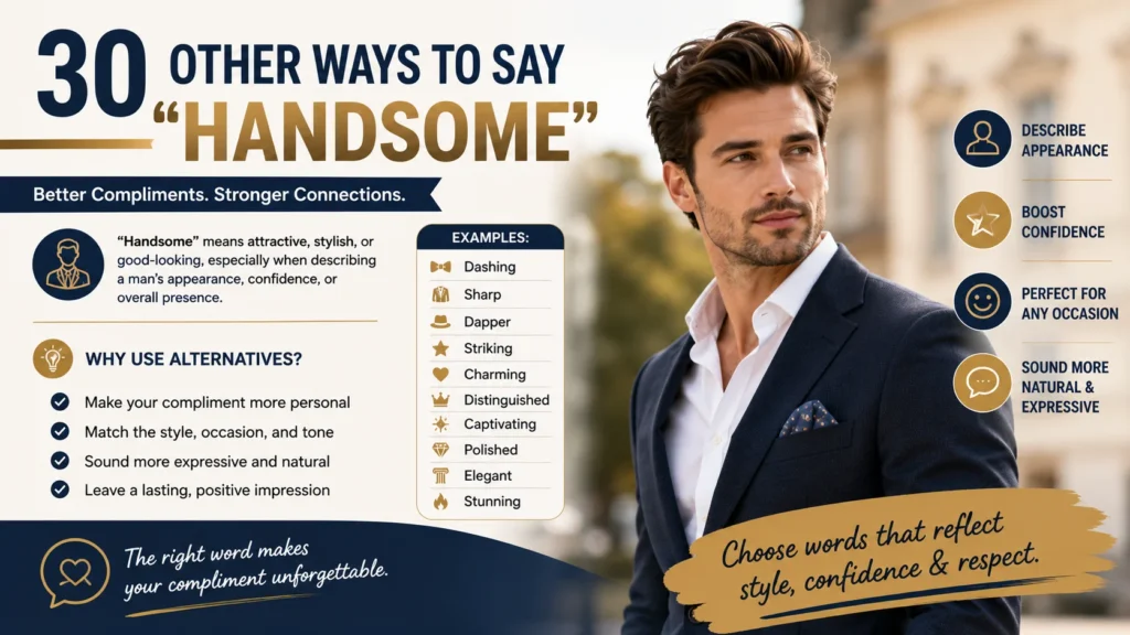 Other Ways to Say 'Handsome' quick answer