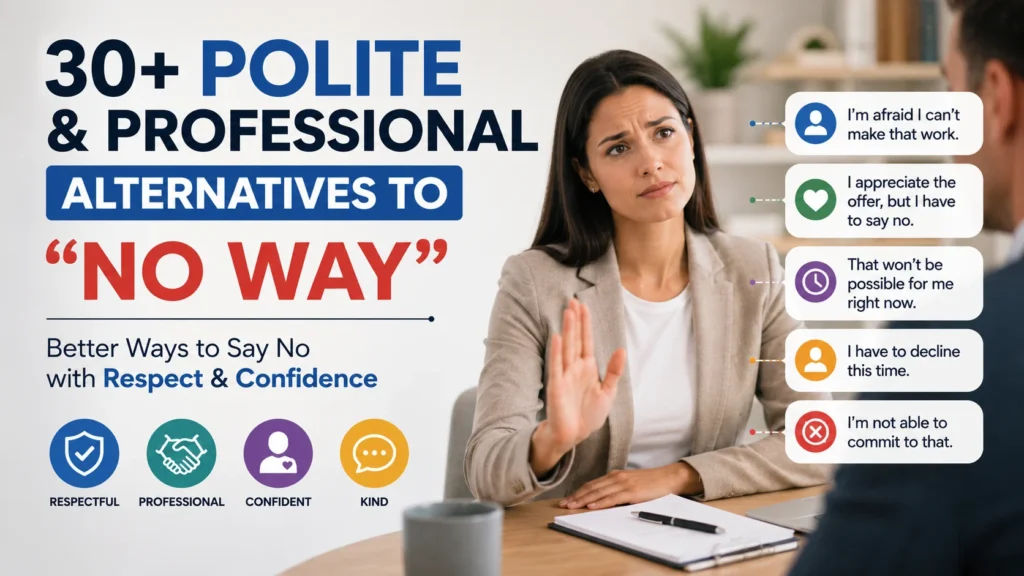 Other Ways to Say ‘No Way’ quick answer