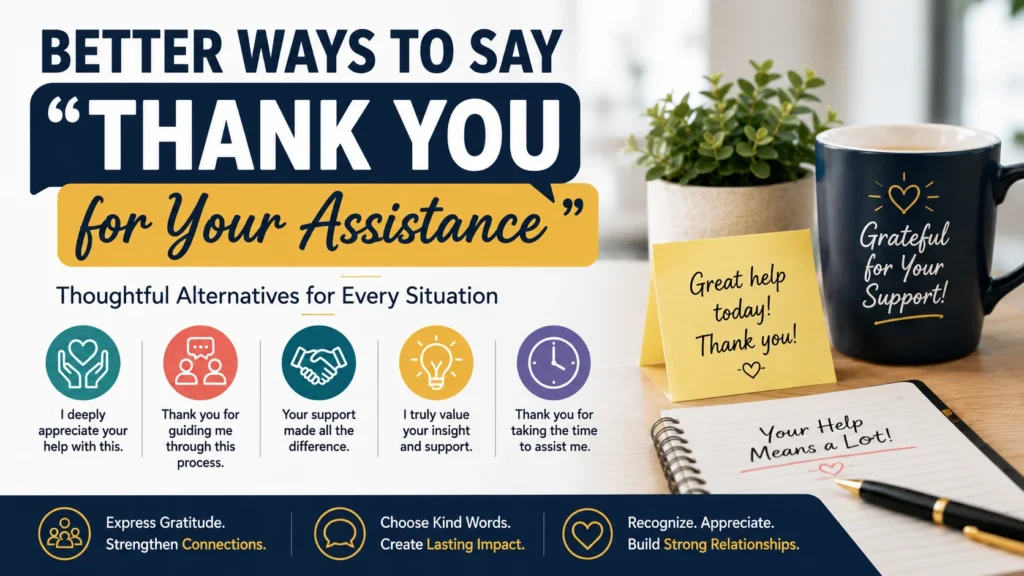 ‘Thank You for Your Assistance' quick answer