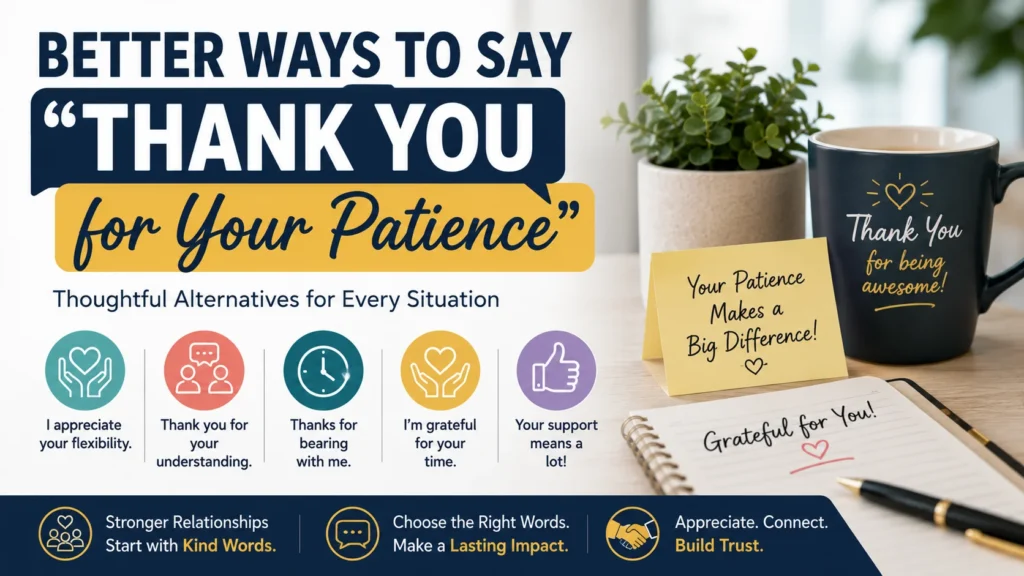 ‘Thank You for Your Patience’ quick answer