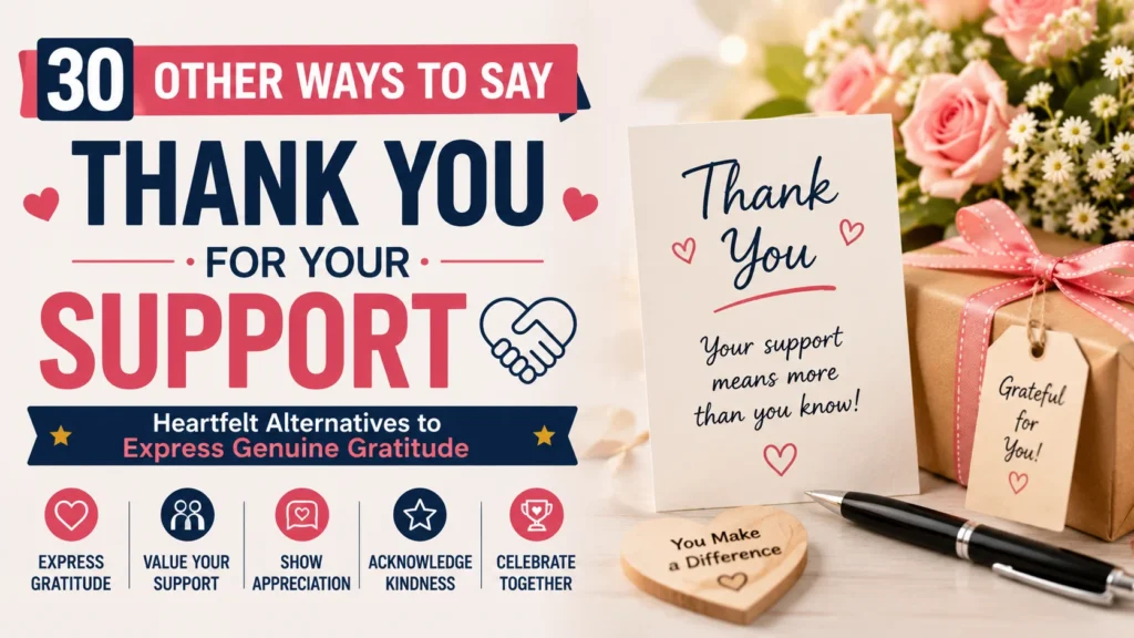 ‘Thank You for Your Support’ quick answer