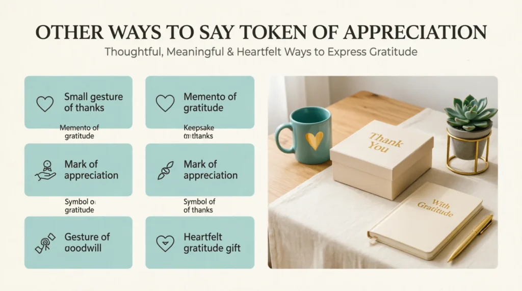 ‘Token of Appreciation’ quick answer