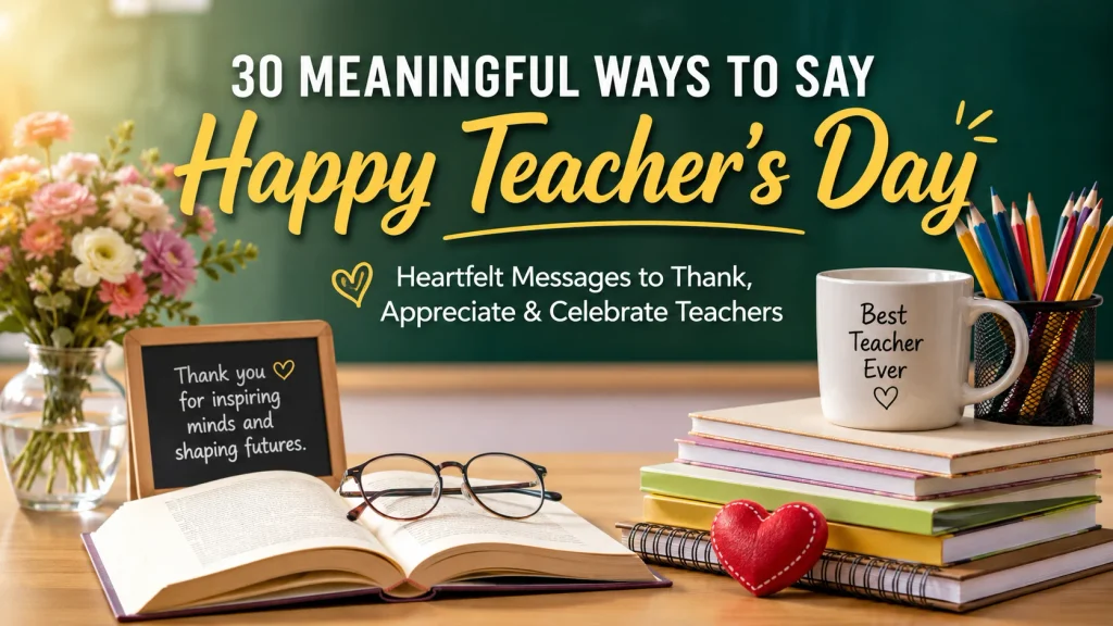 'Happy Teacher's Day' quick answer