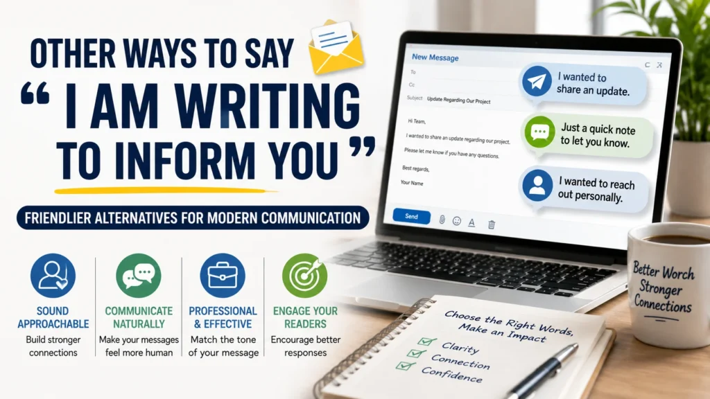 ‘I Am Writing to Inform You’ quick answer