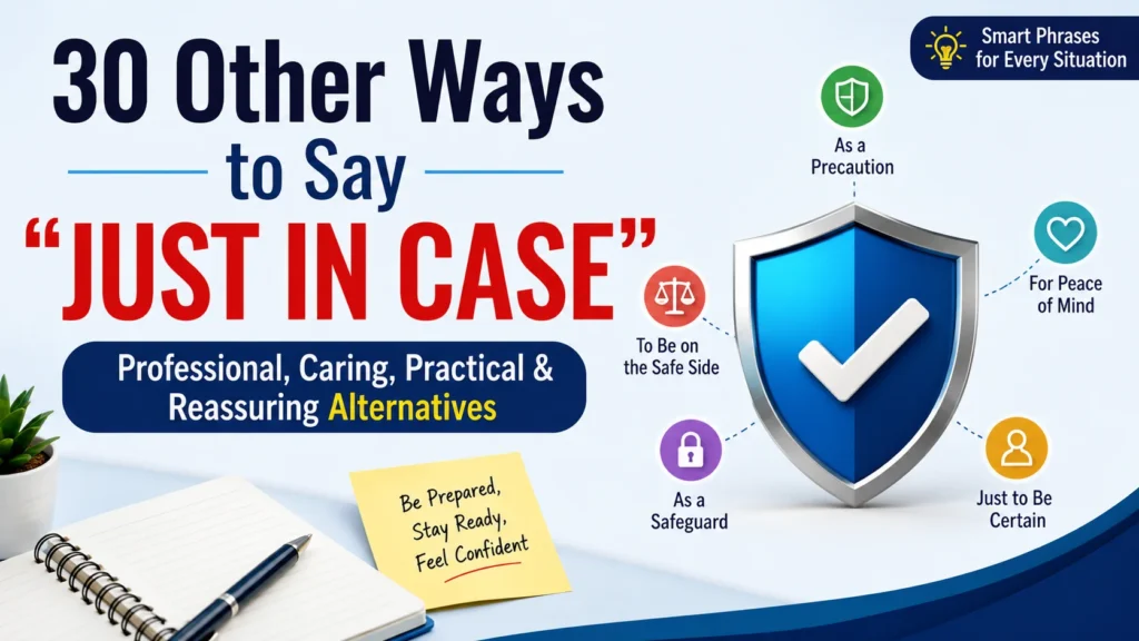 'Just in Case’ quick answer