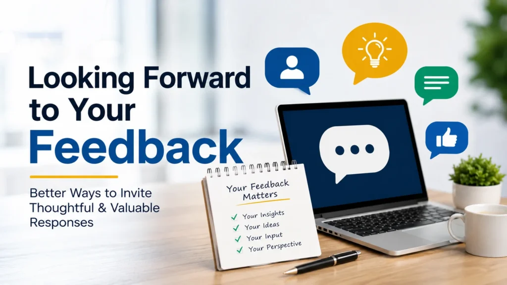‘Looking Forward to Your Feedback’ quick answer