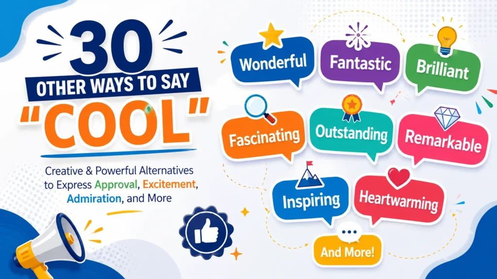 Other Ways to Say 'Cool' quick answer