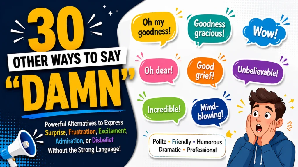 Other Ways to Say 'Damn’ quick answer