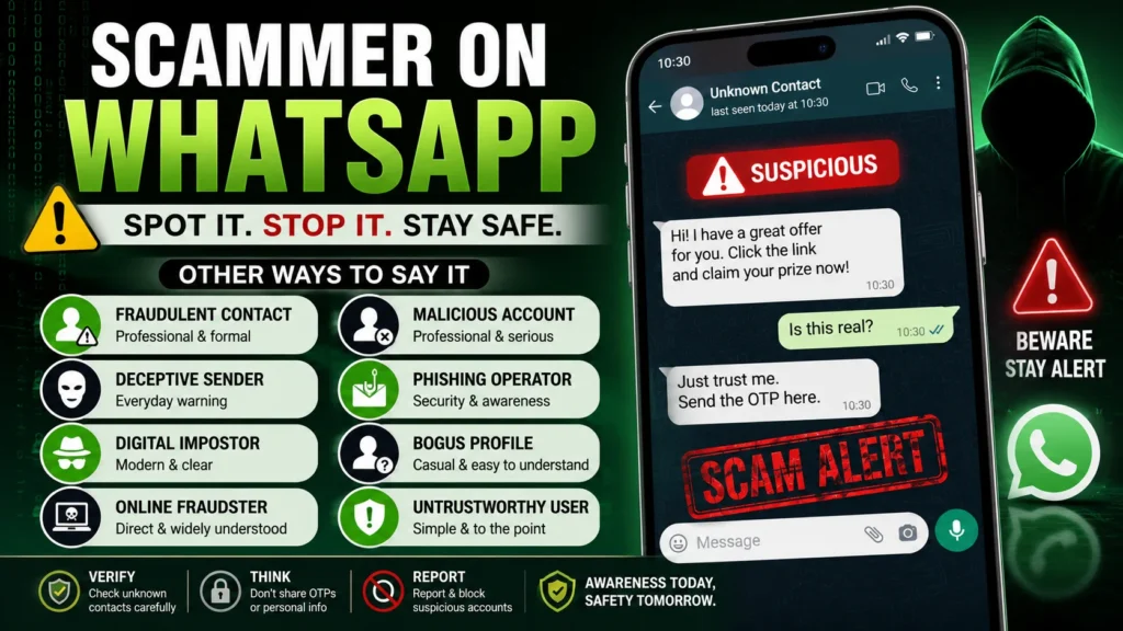 ‘Scammer on WhatsApp’ quick answer
