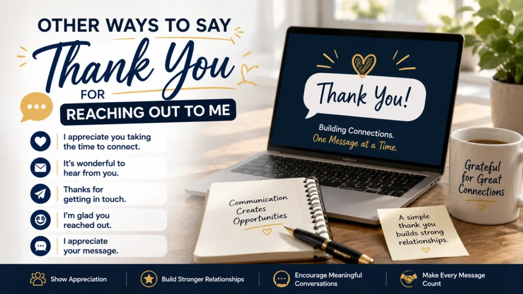 ‘Thank You for Reaching Out to Me’ quick answer