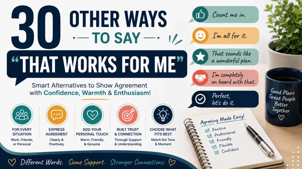 ‘That Works for Me’ quick answer