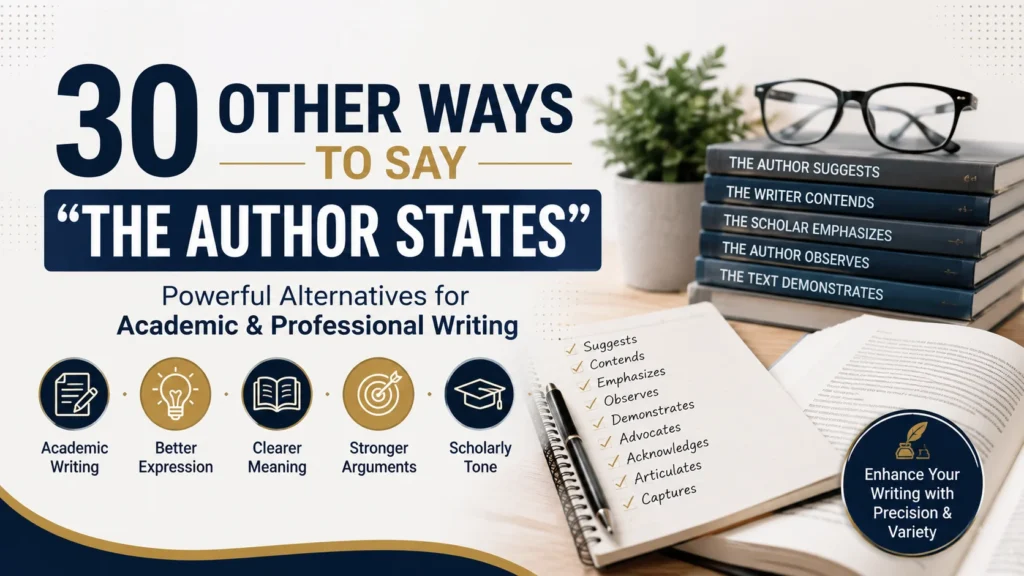‘The Author States’ quick answer