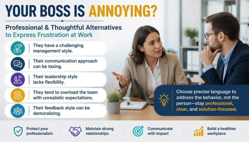 ‘Your Boss Is Annoying’ quick answer