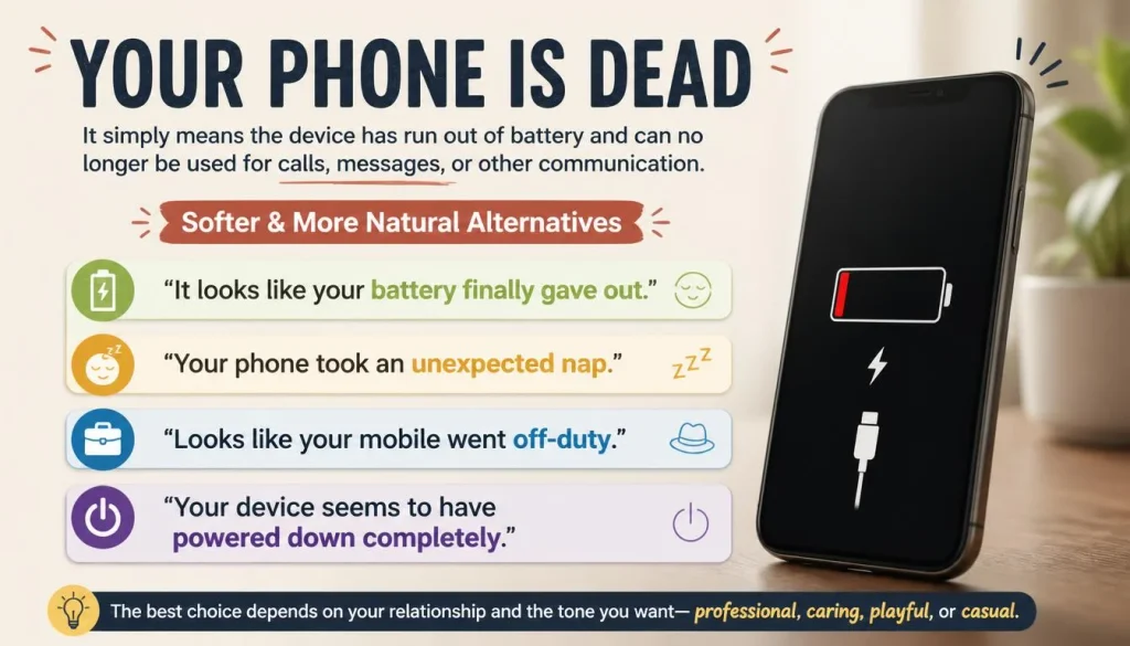 'Your Phone Is Dead' quick answer