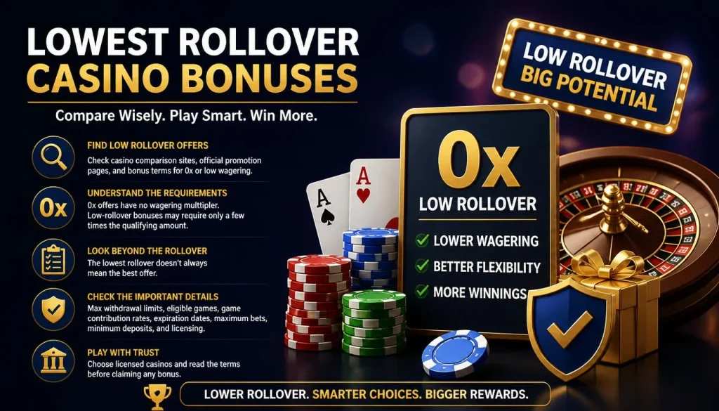 Casinos With Lowest Rollover quick answer