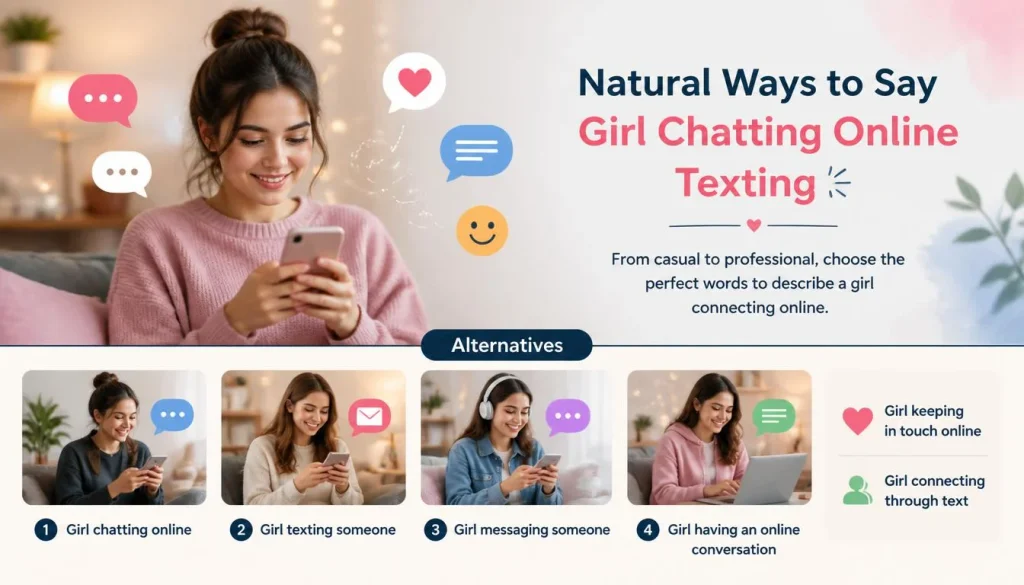 ‘Girl Chatting Online Texting’ quick answer