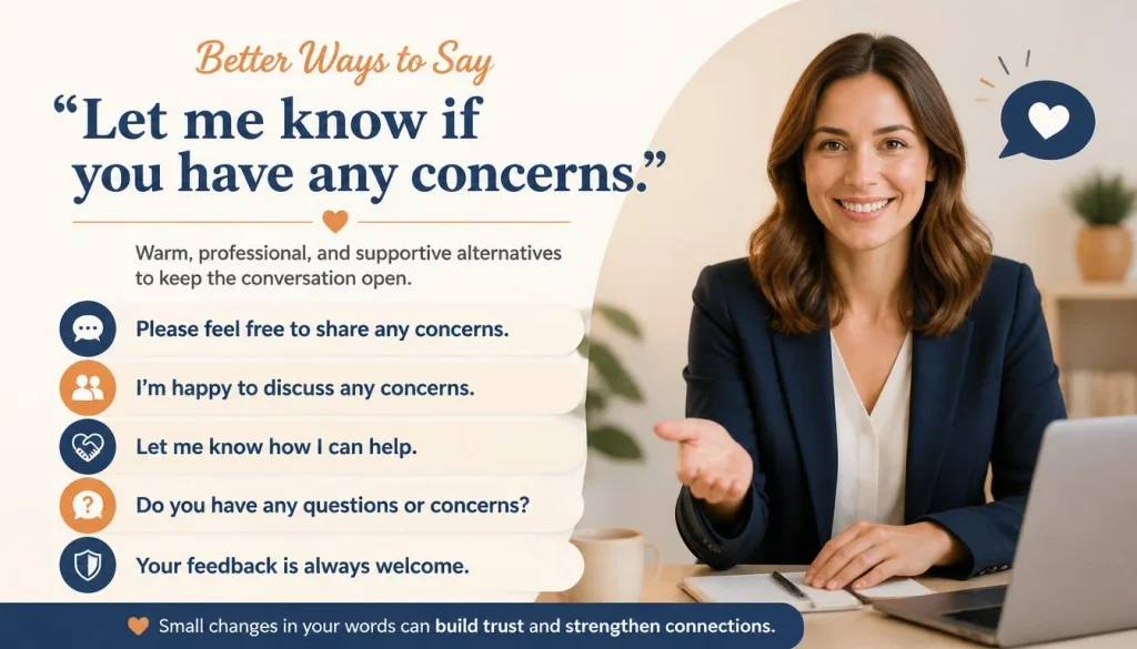 If You Have Any Concerns quick answer