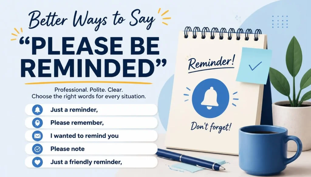 'Please Be Reminded’ quick answer