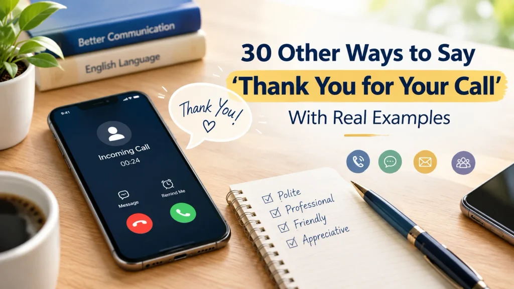 Quick Answer: Thank You for Your Call