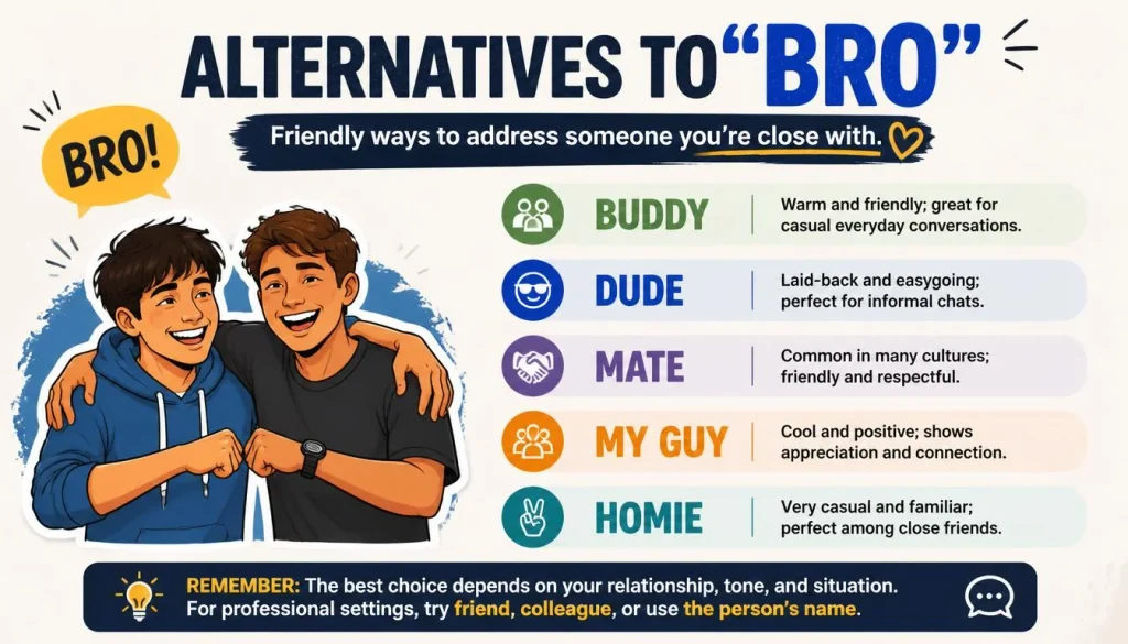 Ways to Say ‘Bro’ quick answer