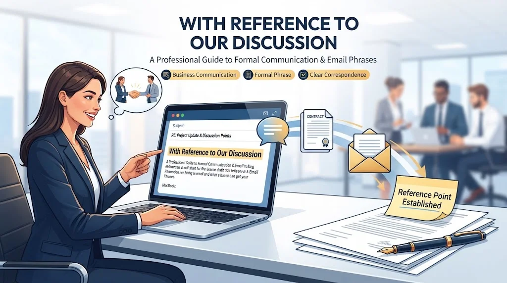 With Reference to Our Discussion