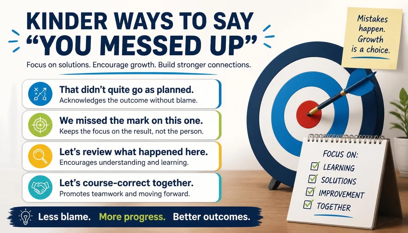 ‘You Messed Up’ quick answer