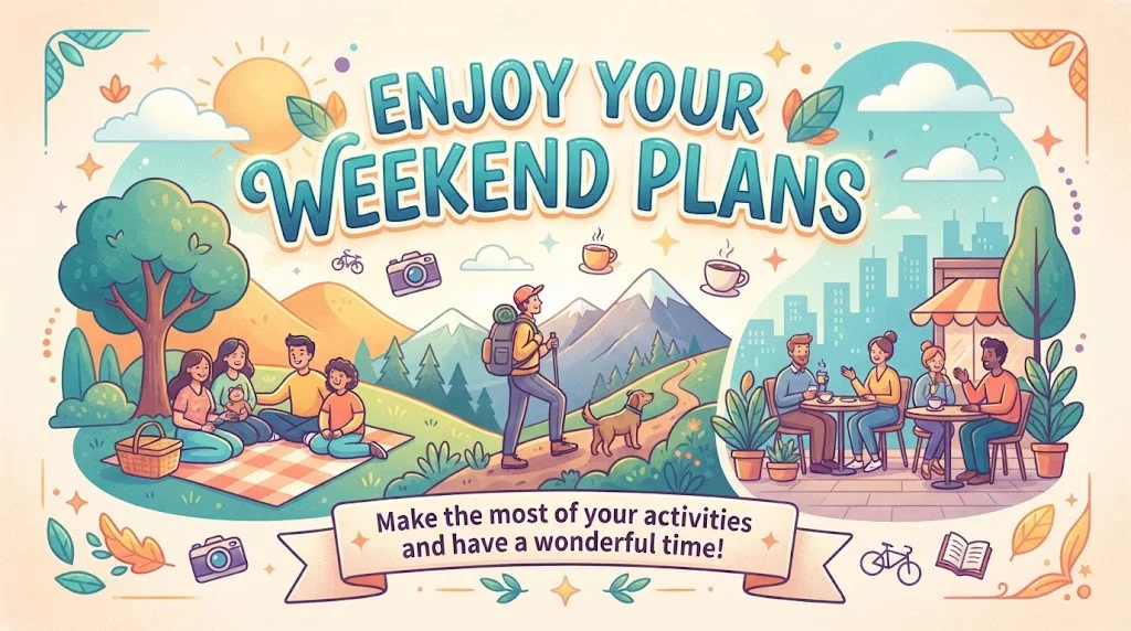Enjoy Your Weekend Plans