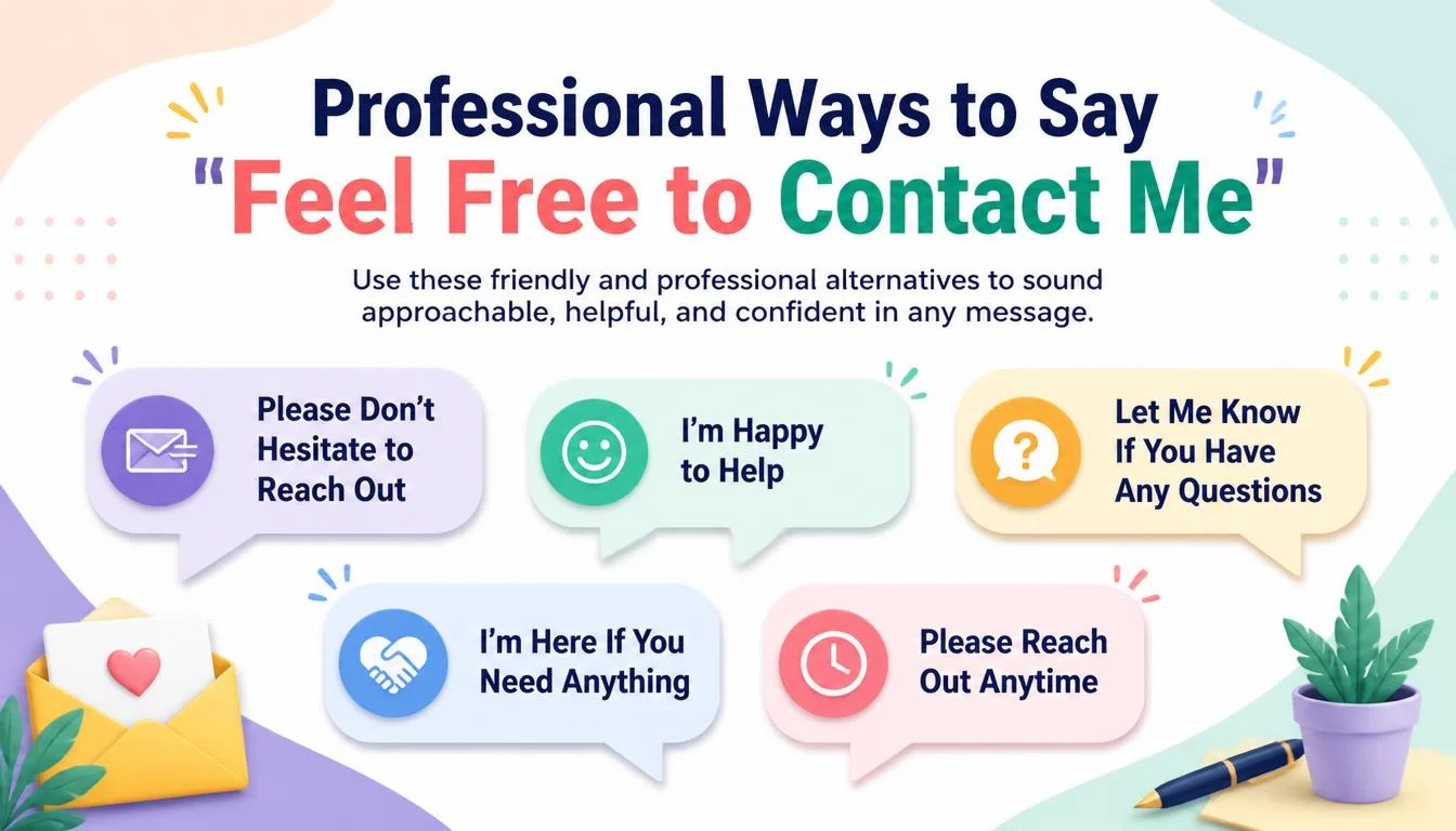 ‘Feel Free to Contact Me’
