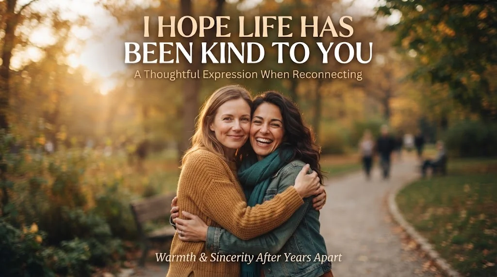 I Hope Life Has Been Kind to You