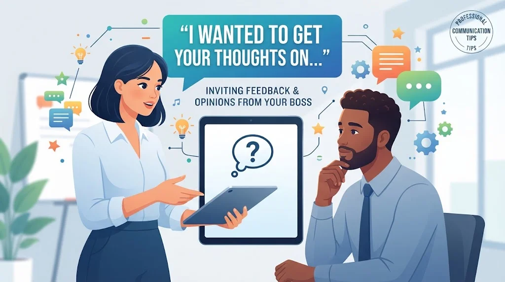 I Wanted to Get Your Thoughts On