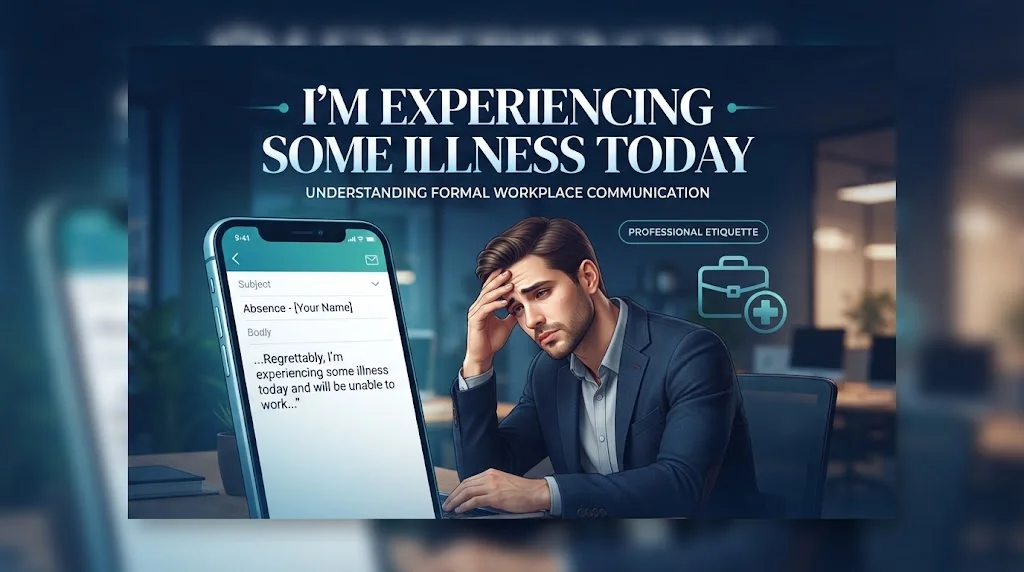 I’m Experiencing Some Illness Today