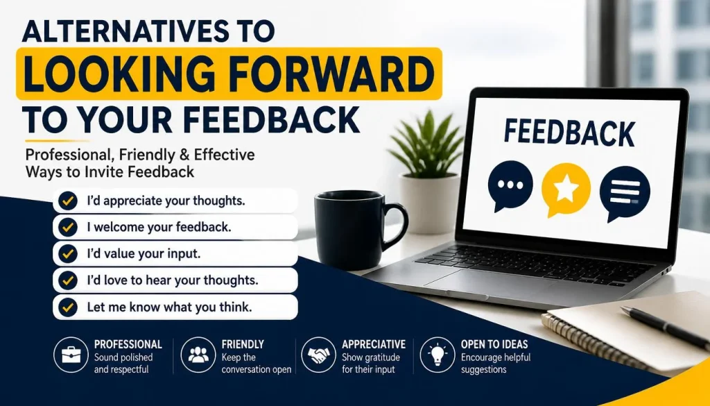 ‘Looking Forward to Your Feedback’