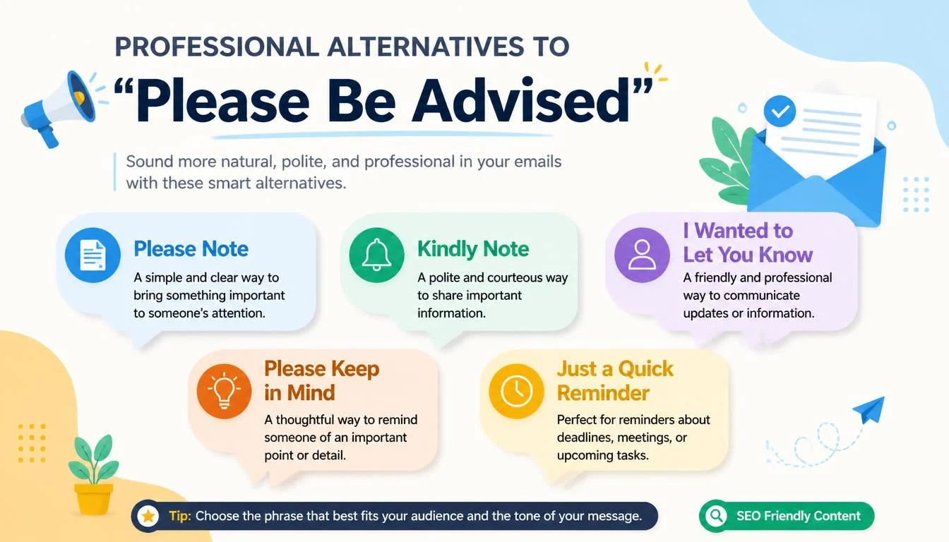 ‘Please Be Advised’ quick answer