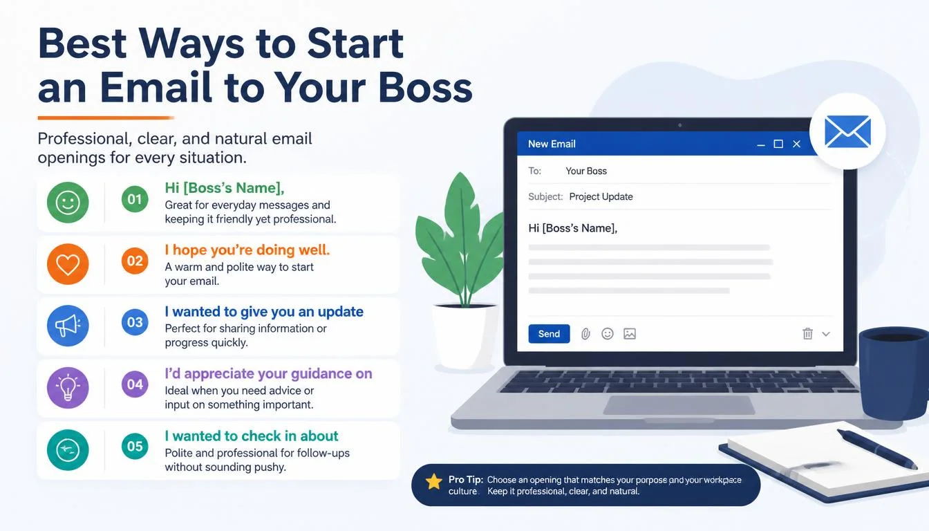 Start an Email to Your Boss 