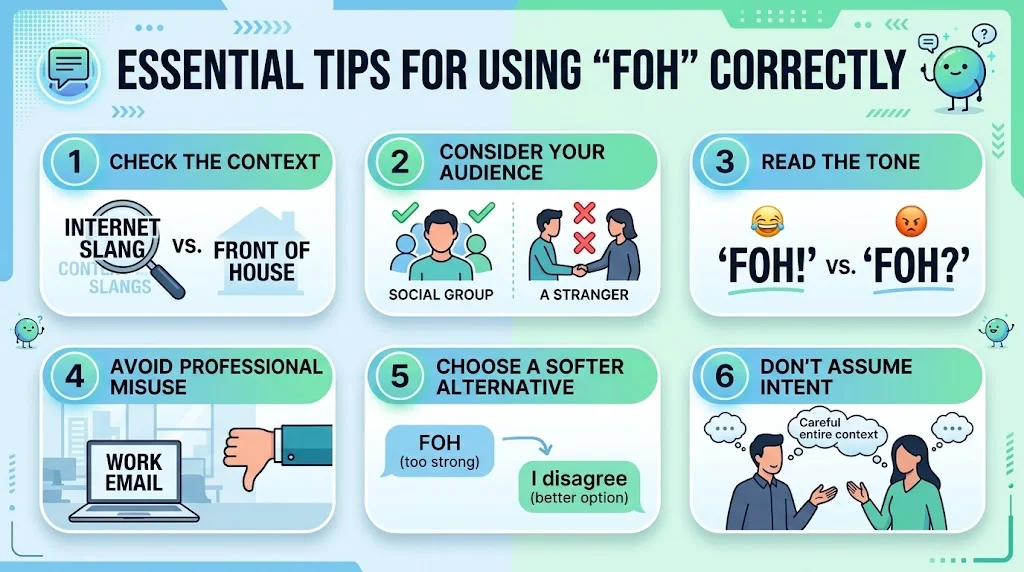 Tips for Using FOH Correctly