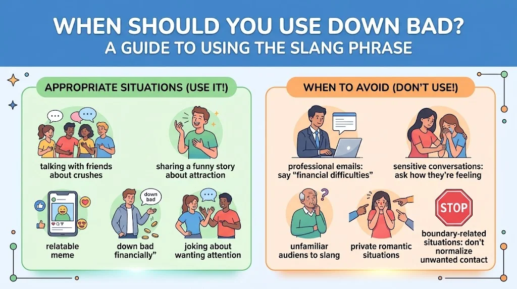When Should You Use Down Bad?
